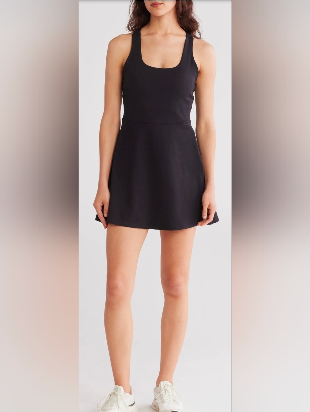 NEW Z by ZELLA Outscore Racerback Tennis Active Dress Black XS